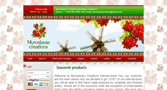 Desktop Screenshot of myroslavascreations.com